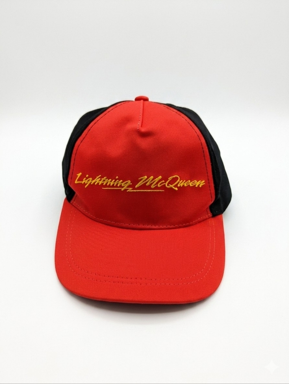 Disney Pixar Cars Lightning McQueen Embroidered Baseball Hat - Red/Black